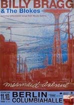 BILLY BRAGG Mermaid Avenue Music Poster
