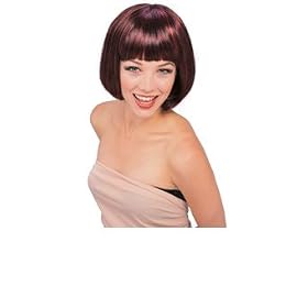 Perruque de mannequin vedette - rouge/noir costum�s