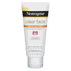 Neutrogena Clear Sunblock Lotion SPF 30, 3.0-Ounce