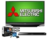 Mitsubishi WD65638 65 3D Ready DLP TV Bundle