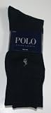 Polo Ralph Lauren Mens 3 Pack Dress Socks Blue/Gray/Black
