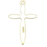 Gold Filled Cross Charm Religious Necklace Jewelry 22mm
