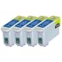4x Compatible Cartouche d'encre noire imprimante pour remplacer T007 pour une utilisation dans Epson Stylus Photo 780, 785EPX, 790, 825, 870, 870LE, 870SE, 875, 875DC, 875DCS, 890, 895, 895EX, 900, 915, 1270, 1275, 128, 0 1290, 1290S