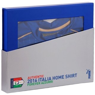 PUMA Herren Trikot FIGC Italia Home Shirt Authentic with Packaging, Team Power Blue/White, L, 748828 01
