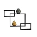 Set of 3 Interlocking Shelves - Espresso