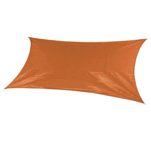 Coolaroo Custom Rectangle Shade Sail, Terracotta, 9 by 14-Feet
