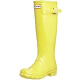 Hunter Unisex Original Gloss Wellies Citrine W23616 7 UK