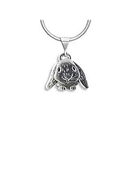 Sterling Silver Lop-Eared Rabbit Pendant by The Magic Zoo