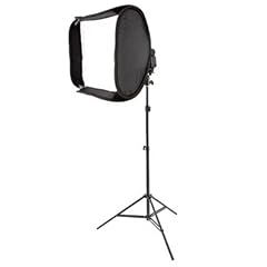 Easy Folder Softbox 80x80cm mit Lampenstativ - f�r Kompaktblitzger�te wie z.B. Canon Speedlite 430EX (II), 580EX (II), 600EX, Nikon Speedlight SB-700 SB-800 SB-900 SB-910 uvam.