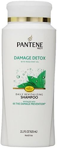 Pantene Pro-V Damage Detox Daily Revitalizing Shampoo, 21.1 Fluid Ounce x Multipack of 3