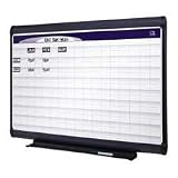 Best Price Quartet Products - Wall Planning System, Magnetic, 23Lines/30 Columns, 4'x3', White - Sold as 1 EA - Improve organization and efficiency by planning and organizing projects, personnel and schedules on wall planning system. Premium porcelain magnetic dry-erase surface resists staining and ghosting. Factory-installed marker tray holds several dry-erase markers and eraser. Mistake-proof