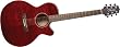 Takamine G Series EG440CSTRY NEX Acoustic Electric Guitar, Transparent Red