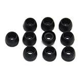 5 Pair Small Black color Silicone Replacement Ear Buds Tips for Audio-Technica Skullcandy Monster Sony Ultimate Ears Sharp...