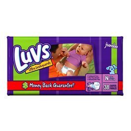 Luvs Diapers Newbrn Jumbo 26338 4x38