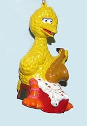 4.75" Sesame Street Big Bird with Saxaphone Christmas Ornament