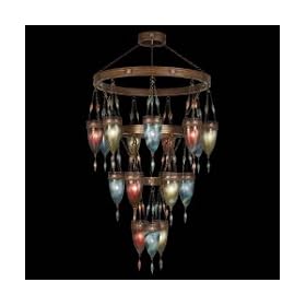 Fine Art Lamps 710840-6 Scheherazade 18 Light Large Foyer Chandelier in Aged Dark Bronze... from Art Glass Lamps