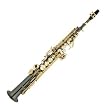 Cecilio Black Nickel Plated Soprano Saxophone With Gold Plated Keys
