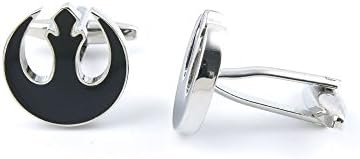 1 Pair Classical Party Bouton Gift Classic Wedding Cufflinks Cuff Links IODE7 Black Anchor