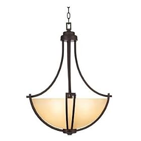 Franklin Iron Works Bennington Collection Four Arm Pendant