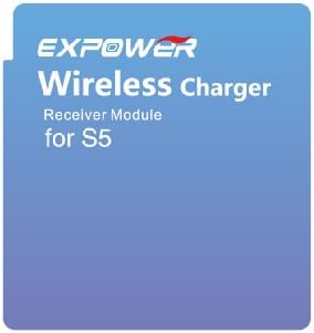 Expower(R) Ultra-thin QI Wireless Charging Charger Receiver For Samsung Galaxy S5 (Ultra-thin S5 wireless receiver)