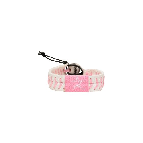 MLB Houston Astros Pink Baseball Bracelet