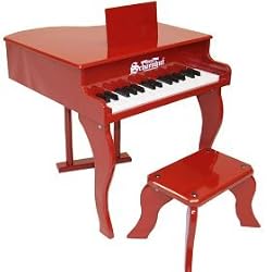 Schoenhut Toy Piano 3005R 30 key Carolina Red Fancy Baby Grand with Bench