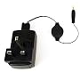 ULTIMATEADDONS UK 3 Pin USB Mains Charger Plug for Sony Reader PRS-600 including retractable USB Cable