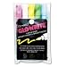 : GBC-COMMERCIAL & CONSUMER GRP / QRT5090 / Glo-Write Fluorescent Markers, Five Assorted Colors, 5/set / Sold as 1 ST