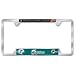 Miami Dolphins Metal License Plate Frame