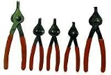 K Tool International KTI-55001 Snap Ring Pliers Set Reversible 5 Pc.