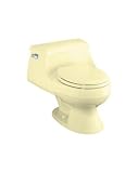 KOHLER Rialto One-Piece Round-Front Toilet with French Curve Toilet Seat and Left-Hand Trip Lever, Tea Green #K-1-3386-NG