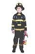 PLAY LIKE REAL Firefighter Costume In Pleather for Kids (Hat and Fire Extinguisher not included)
