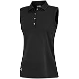 adidas Golf Women's Puremotion Solid Sleeveless Polo Shirt
