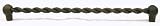 Top Knobs, Chateau - M453, Thames twist bar handle 11 11/32 CC in Rust
