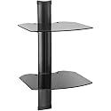 OmniMount Tria-2 Hanging A/V Shelf System (Two Shelves, black)