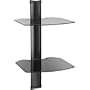 OmniMount Tria-2 Hanging A/V Shelf System (Two Shelves, black)