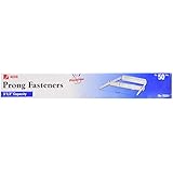 Acco Premium Prong Fastener Sets for Standard 2-Hole Punch, 3 1/2-Inch Capacity, 50 Pack (A7070324H)