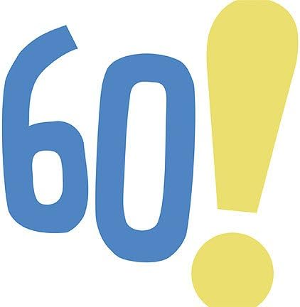 American Balloon Company 60th Birthday Party Napkins - Woo Hoo! Sixty Years Old Napkins - 16 Count