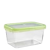 OXO Good Grips LockTop 74.4-Ounce Rectangle Container with Green Lid, Medium
