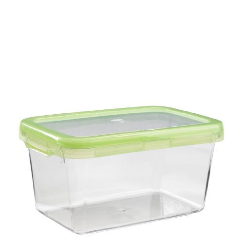 OXO Good Grips LockTop 74.4-Ounce Rectangle Container with Green Lid, Medium