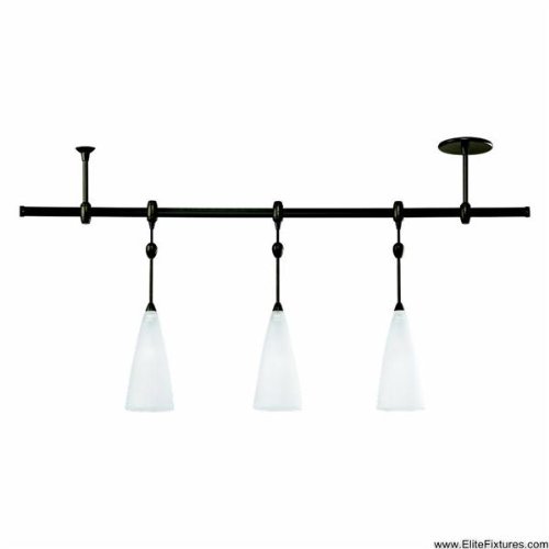 Sea Gull Lighting 94520-71 Three Light Rustica Pendant Rail Kit, Antique Bronze