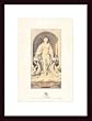 Art Poster Wood Framed Print - Fountain Design I - Artist: Petitot- Poster Size: 18 X 12