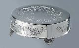 14 ROUND CAKE PLATEAU - 14 SILVER PLATED ROUND CAKE PLATEAU