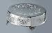 Silver Plated 12" Roses Rose Wedding Cake Stand Plateau