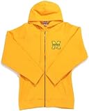 NCAA Michigan Wolverines Antigua Ladies Gold Front Zip Fleece Hoody