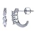1/4 Carat Round Diamond 14k White Gold Earrings