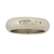 Stainless Steel Ring Band Classic Rounded CZ Diamonds Polish Finish (6mm) Width by Bucasi