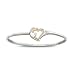 Always In My Heart Diamond Bracelet Plated With Sterling Silver 24K Gold by The Bradford Exchange