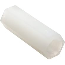 Hex Spacer, Nylon, Inch, 1/2" Length, #8-32 Screw Size, Pack of 100
