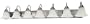 Nuvo 60/290 Ballerina Seven Light 48-Inch Vanity with Alabaster Glass, Polished Chrome